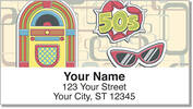 1950s Rock & Roll Address Labels