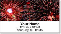 4th of July Fireworks Address Labels