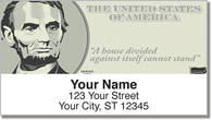 Abraham Lincoln Address Labels