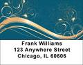 Abstract Black Gold Address Labels 2