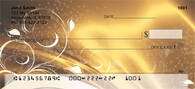 Abstract Black Gold Personal Checks