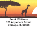 African Savannah Address Labels - Africa Labels
