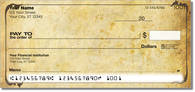 Aged Parchment Checks