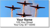 Airplane Aerobatics Address Labels