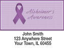 Alzheimer's Awareness Ribbon Address Labels