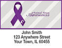 Animal Abuse Awareness Ribbon Address Labels