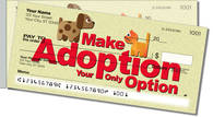 Animal Adoption Side Tear Checks