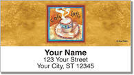 Artsy Coffee Address Labels