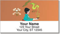 Asian Art Address Labels