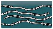 Barbed Wire Checkbook Cover