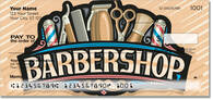 You'll get nostalgic when you see these classically designed checks featuring the barbershop!