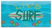 Barker Surfing Checkbook Cover