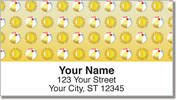 Beach Pattern Address Labels