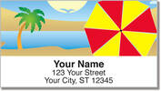 Beach Umbrella Address Labels