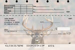 Big Horned Buck Deer Top Stub Personal Checks