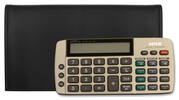 Black Tri-fold Calculator Cover