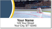 Blue & Gold Hockey Address Labels