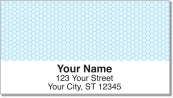 Blue Honeycomb Address Labels