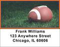 Blue & Orange Football Team Address Labels