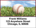 Blue & Red Baseball Team Address Labels