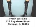 Boot Labels - Black Stiletto Boots Address Labels