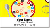 Breakfast Food Address Labels