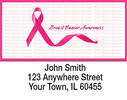 Breast Cancer Awareness Ribbon Address Labels