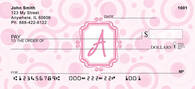 Bubbly Monogram A Personal Checks