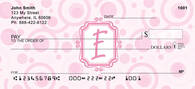 Bubbly Monogram E Personal Checks