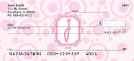 Bubbly Monogram J Personal Checks