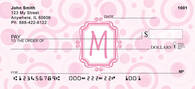 Bubbly Monogram M Personal Checks