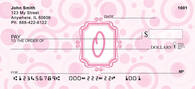 Bubbly Monogram O Personal Checks