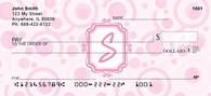 Bubbly Monogram S Personal Checks