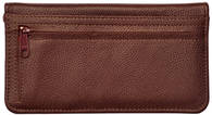 Burgundy Leather Zippered Cover