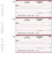 Burgundy Safety 3 Per Page Wallet Checks