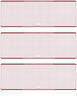 Burgundy Safety Blank High Security 3 Per Page Laser Checks