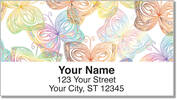 Butterfly Print Address Labels