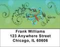 Butterfly Swirls Address Labels by Lorrie Weber