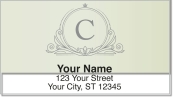 C Monogram Address Labels