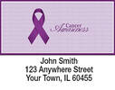 Cancer Awareness Ribbon Address Labels