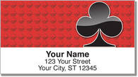 Card Suit Address Labels