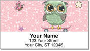 Cartoon Owl Address Labels