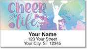 Cheerleader Address Labels