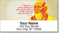 Chinese Philosopher Address Labels