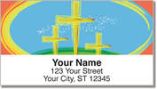 Christian Cross Address Labels