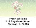 Christmas Candy Canes Address Labels
