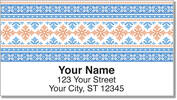 Christmas Cross Stitch Address Labels