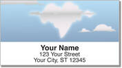 Cloud Shape Address Labels