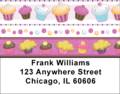 Colorful Cupcakes Address Labels