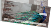 Colorful Peacock Side Tear Checks